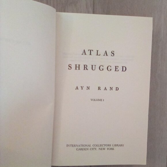 ATLAS SHRUGGED by Ayn Rand Books 1957 Vol 1 & 2 International Collectors Library - Picture 4 of 16